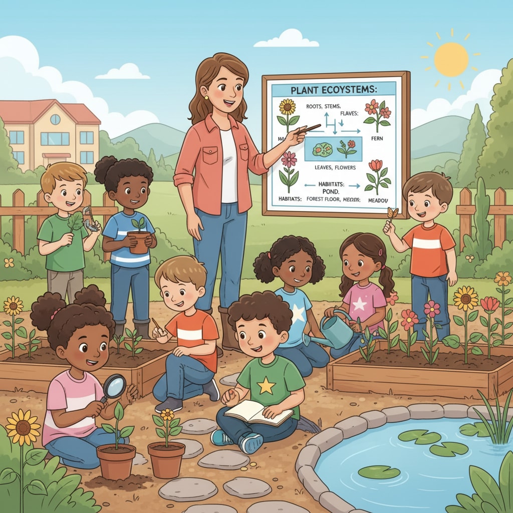 Diverse students in outdoor learning, promoting Value Diversification and Educational Reform