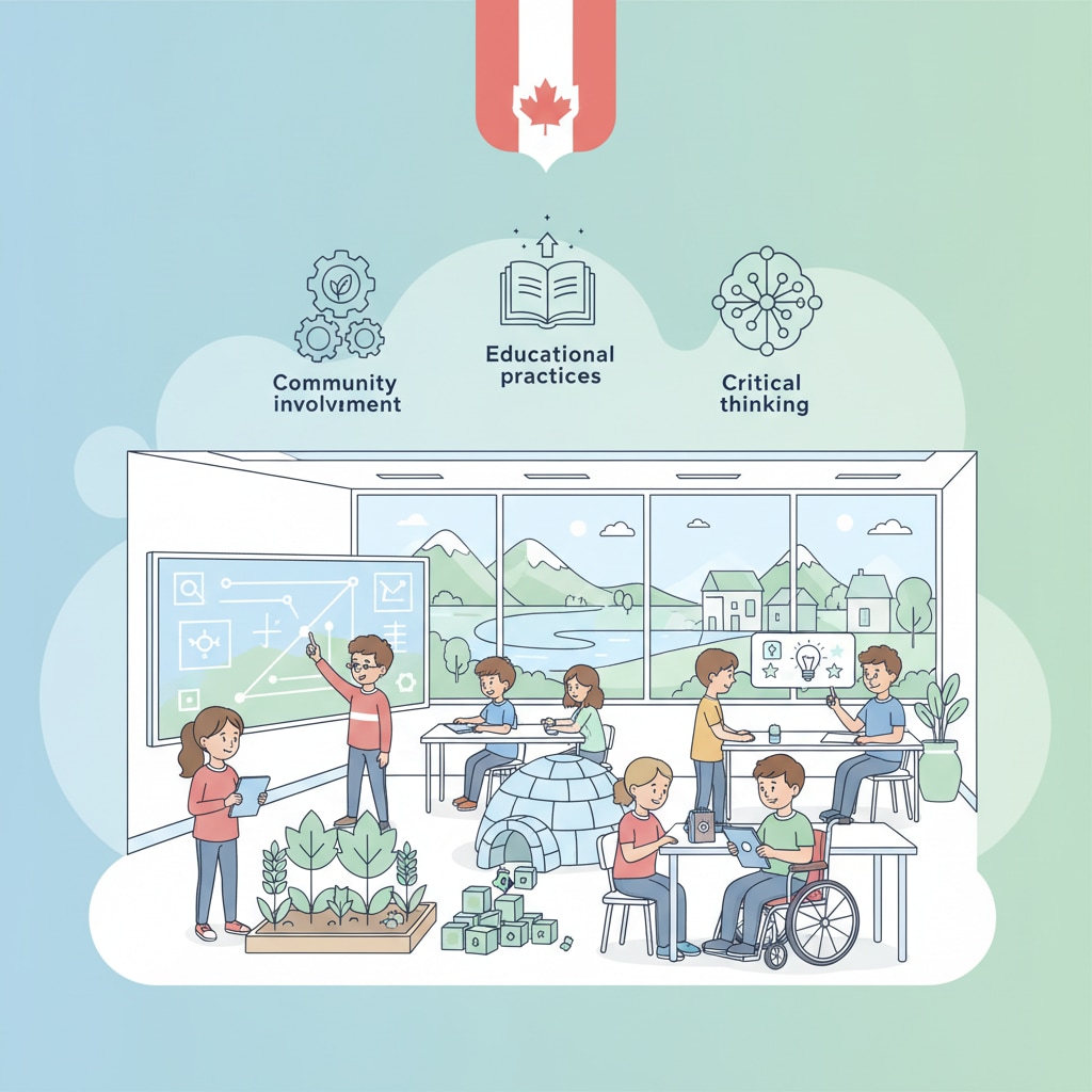 Students benefiting from Canadian Education Association insights in modern learning