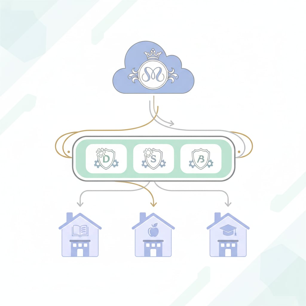 Hierarchy of Ontario school districts and education system