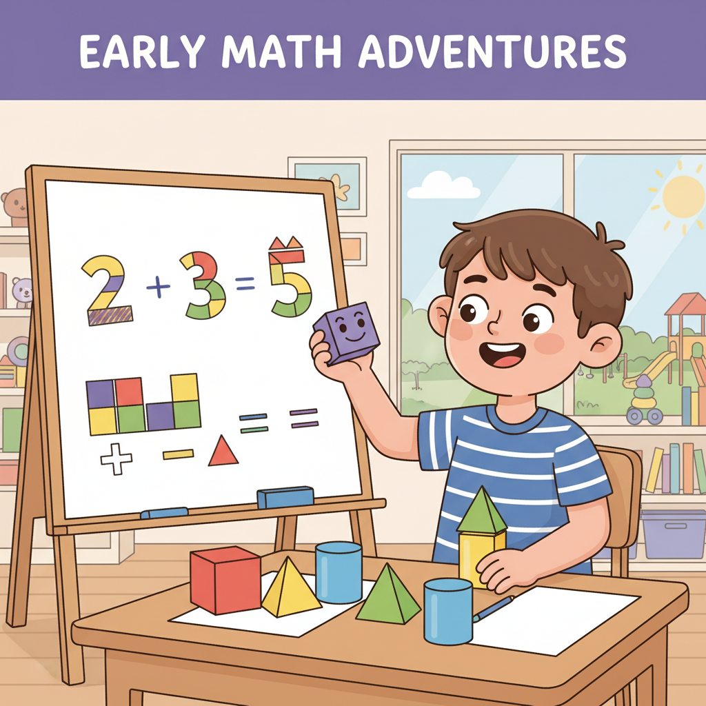 Early elementary math milestones with a child using blocks for learning