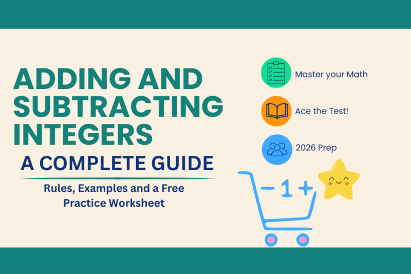 Adding and Subtracting Integers: Rules, Examples and Worksheet