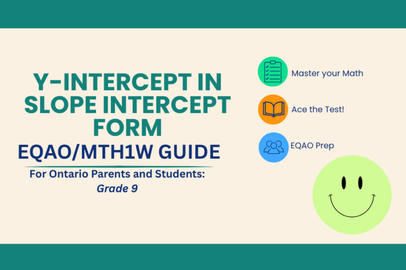 Y-Intercept in Slope Intercept Form: How to Find It and Use It (Grade 9 Math)