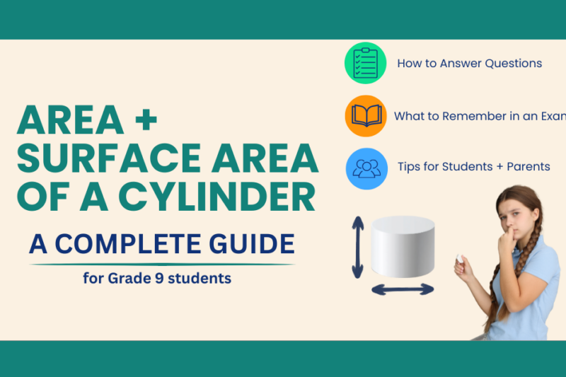 Area and Surface Area of a Cylinder: Complete Guide for Grade 9 Students