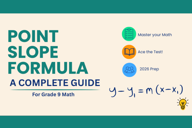 Point Slope Formula: How to Use It for Grade 9 Math