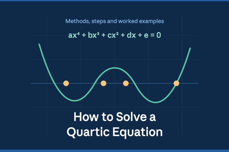 How to Solve a Quartic Equation: Methods, Steps and Examples