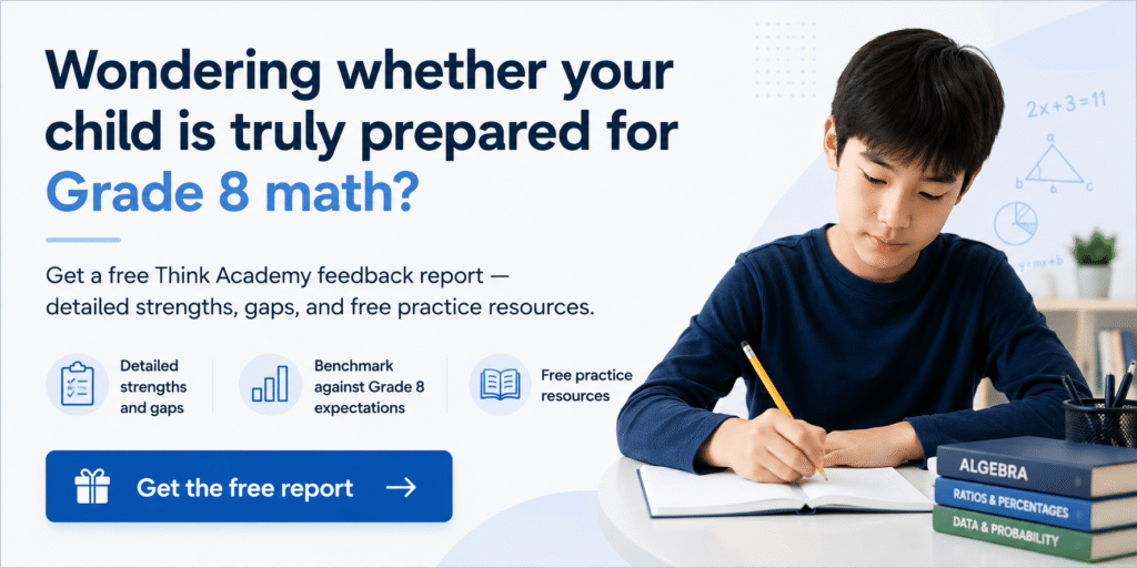 grade 8 math curriculum cta