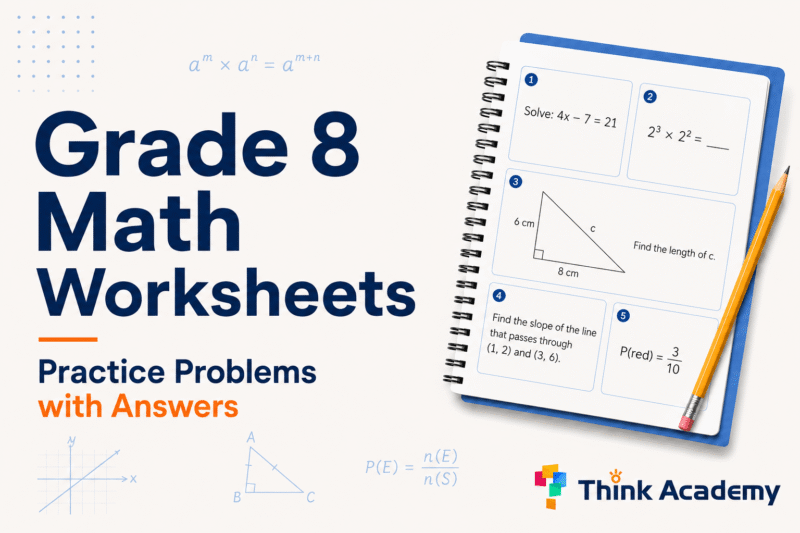 Grade 8 Math Worksheets: Practice Problems with Answers