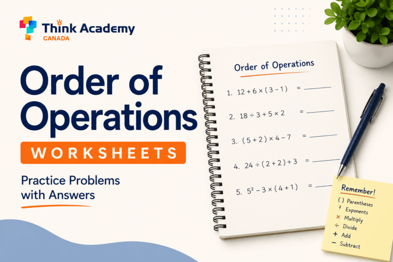 Order of Operations Worksheets: Practice Problems with Answers